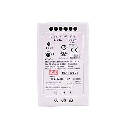 MDR-100-24 MEANWELL 100W 24VDC 4A 115/230VAC DINレール電源