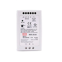 MDR-100-48 MEANWELL 96W 48VDC 2A 115/230VAC 単一出力産業用 DIN レール電源