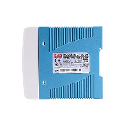 MDR-20-24 MEANWELL 20W 24VDC 1A 115/230VAC DINレール電源