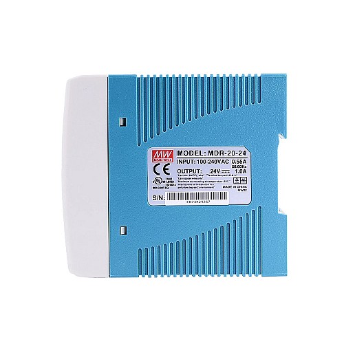 MDR-20-24 MEANWELL 20W 24VDC 1A 115/230VAC DINレール電源 MDR-20-24 MEANWELL 20W 24VDC 1A 115/230VAC DINレール電源