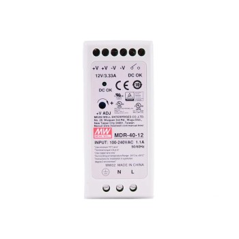 CNセール - MDR-40-12 MEANWELL 40W 12VDC 3.33A 115/230VAC DINレール電源