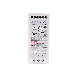 MDR-40-48 MEANWELL 39.8W 48VDC 0.83A 115/230VAC 単一出力産業用 DIN レール電源