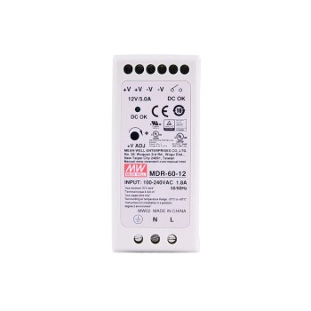 MDR-60-12 MEANWELL 60W 12VDC 5A 115/230VAC DINレール電源 MDR-60-12 MEANWELL 60W 12VDC 5A 115/230VAC DINレール電源