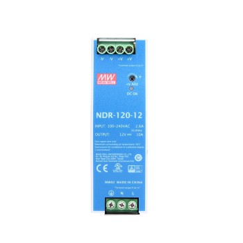 NDR-120-12 MEANWELL 120W 12VDC 10A 115/230VAC シングル出力 工業用 DIN レール