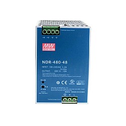 NDR-480-48 MEANWELL 480W 48VDC 10A 115/230VAC シングル出力 工業用 DIN レール