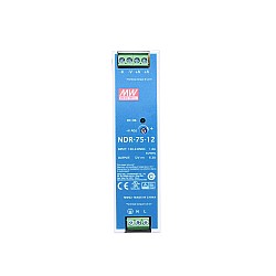 NDR-75-12 MEANWELL 75.6W 12VDC 6.3A 115/230VAC シングル出力 工業用 DIN レール
