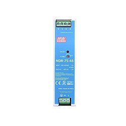 NDR-75-48 MEANWELL 76.8W 48VDC 1.6A 115/230VAC シングル出力 工業用 DIN レール
