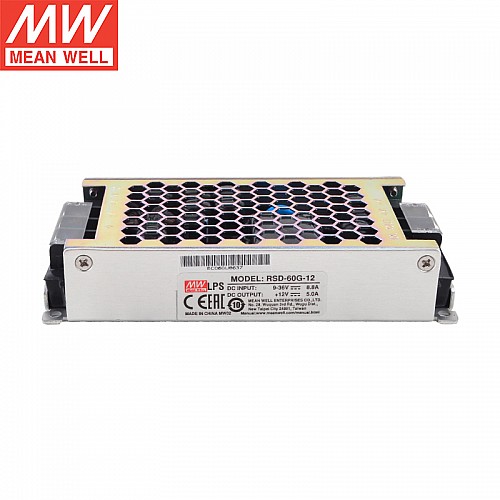 RSD-60G-12 MEANWELL 12V5A60W信頼性の高い鉄道DC-DCコンバータ