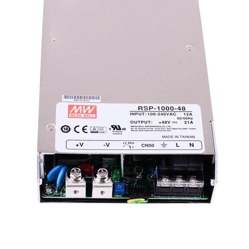 RSP-1000-48 MEANWELL 1008W 48VDC 21A 115/230VAC 電源、シングル出力 RSP-1000-48 MEANWELL 1008W 48VDC 21A 115/230VAC 電源、シングル出力
