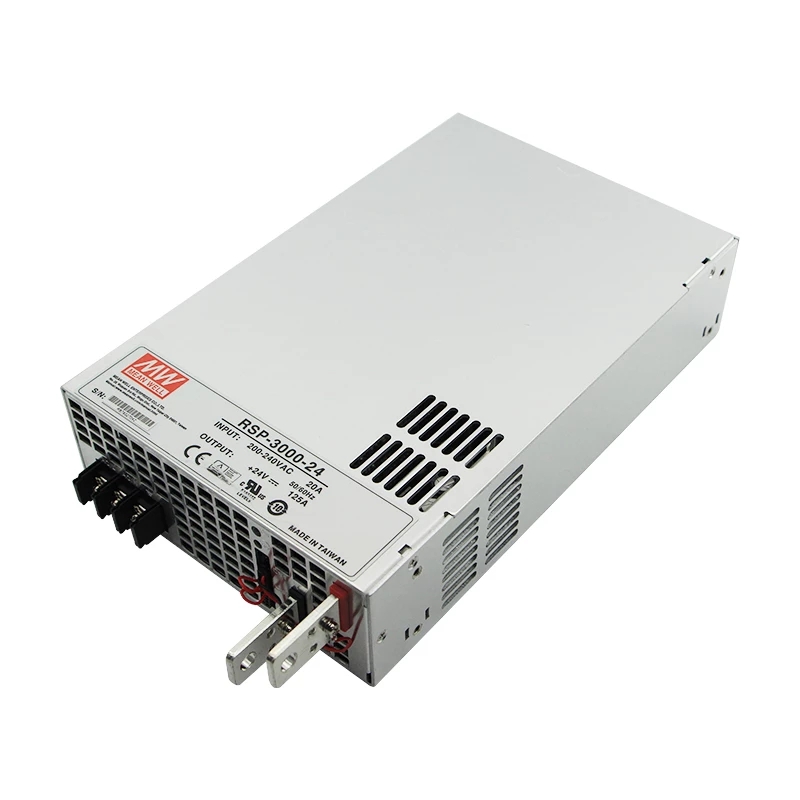 RSP-3000-24 MEANWELL 3000W 24VDC 125A 180/230VAC 電源、シングル出力