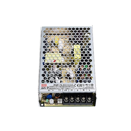 RSP-75-24 MEANWELL 76.8W 24VDC 3.2A 115/230VAC シングル出力 PFC 機能付き