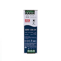 CN 発売中 - SDR-120-24 MEANWELL 120W 24VDC 5A 115/230VAC PFC 機能付き DIN レール電源