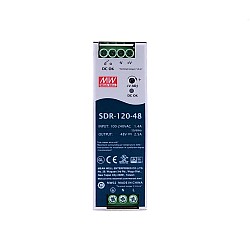 SDR-120-48 MEANWELL 120W 48VDC 2.5A 115/230VAC シングル出力 PFC 機能付き産業用 DIN レール