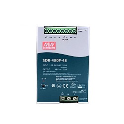 SDR-480P-48 MEANWELL 480W 48VDC 10A 115/230VAC シングル出力 PFC および並列機能を備えた産業用 DIN レール