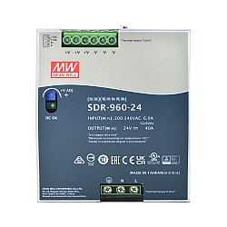CN 発売中 - SDR-960-24 MEANWELL 960W 24VDC 40A 230VAC PFC 機能付き DIN レール電源