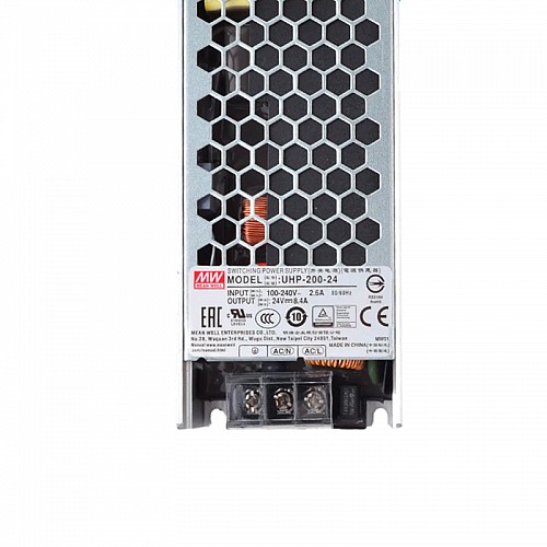 UHP-200-24 MEANWELL 201.6W 24VDC 8.4A 115/230VAC スリムタイプ PFCスイッチング電源搭載