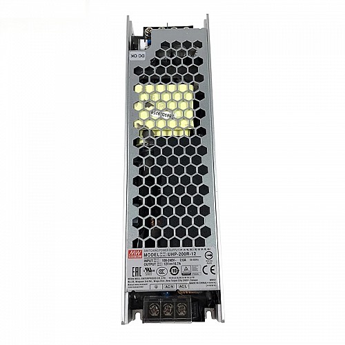 UHP-200R-12 MEANWELL 200.4W 12VDC 16.7A 115/230VAC スリムタイプ PFCスイッチング電源搭載