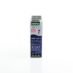 WDR-120-12 MEANWELL 120W 12VDC 10A 230/400VAC 超ワイド入力産業用 DIN レール電源