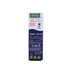 CN 発売中 - WDR-120-24 MEANWELL 120W 24VDC 5A 180~550VAC DINレール電源