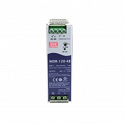 WDR-120-48 MEANWELL 120W 48VDC 2.5A 230/400VAC 超ワイド入力産業用 DIN レール電源