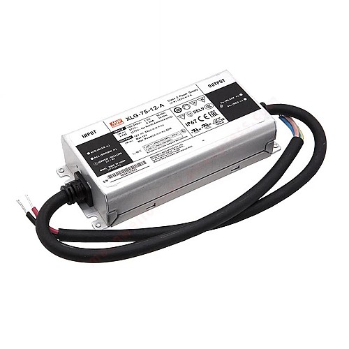 XLG-75-12-A MEANWELL 60W 12VDC 5A 115/230VAC 定電力モード LED ドライバ
