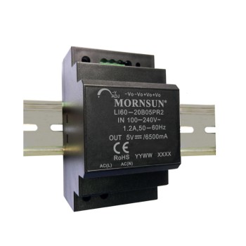 60W 12V 4.5A 85-264VAC/120-370VDC DINレール スイッチング電源