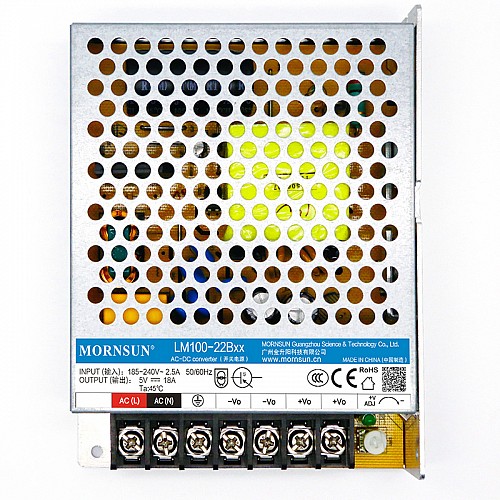 100W 36V 2.8A 165-264VAC/200-370VDC スイッチング電源