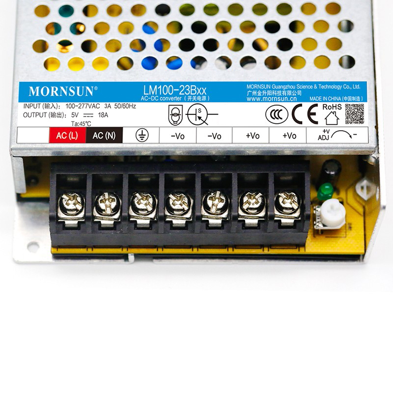 100W 24V 4.5A 85-305VAC/120-430VDC スイッチング電源