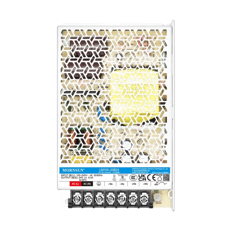 150W 24V 6.5A 85-264VAC/120-370VDC スイッチング電源