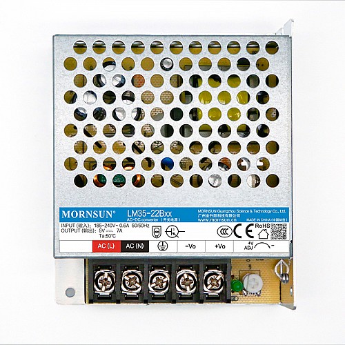 35W 15V 2.4A 165-264VAC/180-370VDC スイッチング電源
