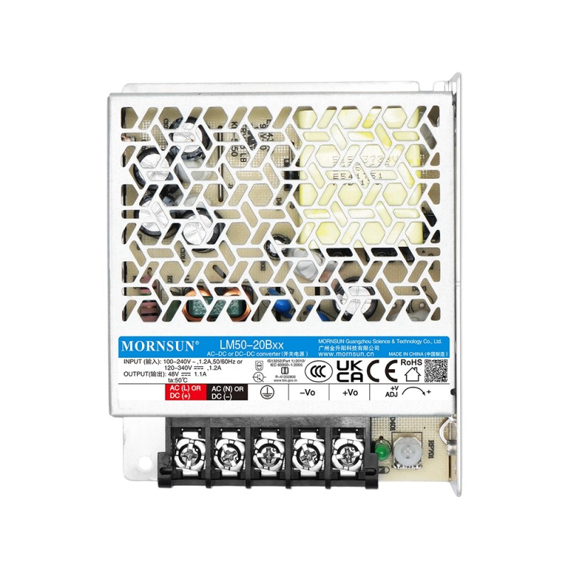 50W 5V 10.0A 85-264VAC/120-370VDC スイッチング電源