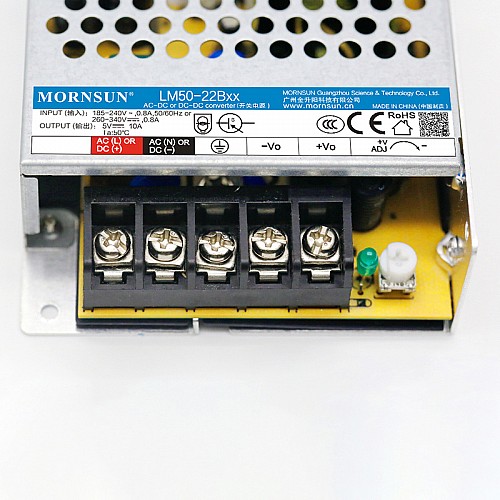 50W 12V 4.2A 165-264VAC/180-373VDC スイッチング電源