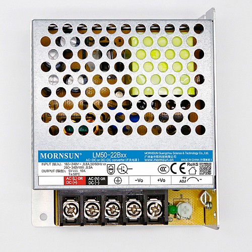 50W 12V 4.2A 165-264VAC/180-373VDC スイッチング電源