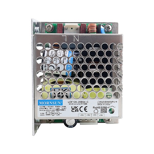 120W 54V 2.22A 85-264VAC/120-370VDC PFC機能＆自然冷却＆強制冷却搭載スイッチング電源