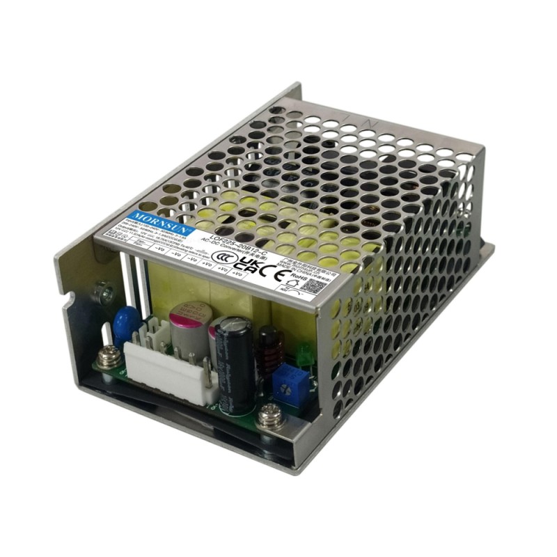 225W 18V 12.5A 85-264VAC/120-370VDC PFC機能＆自然冷却＆強制冷却搭載スイッチング電源