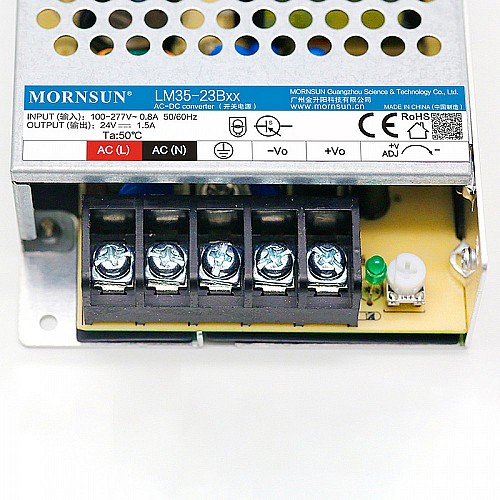 35W 15V 2.4A 85-305VAC/120-430VDC スイッチング電源