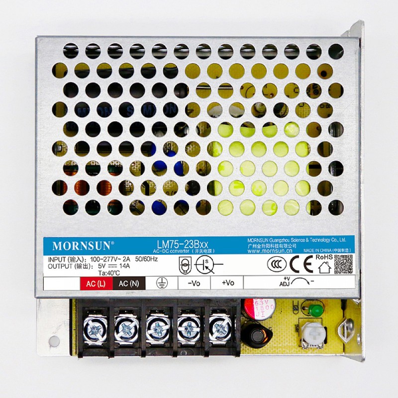 75W 55V 1.36A 85-305VAC/120-430VDC スイッチング電源