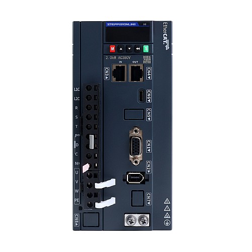 A6シリーズ 2500W EtherCAT ACサーボモーターキット 3000rpm 7.96Nm 17ビットアブソリュートエンコーダ IP67 - A6-EC2500H3A1-M17 | StepperOnline