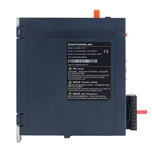 A6シリーズ 400W STO Safe Torque Off EtherCAT ACサーボモーターキット 3000rpm 1.27Nm 17ビット絶対エンコーダー IP67 - A6-EC400H2A1-M17-STO | StepperOnline