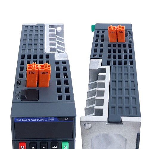 A6シリーズ 400W STO Safe Torque Off EtherCAT ACサーボモーターキット 3000rpm 1.27Nm 17ビット絶対エンコーダー IP67 - A6-EC400H2A1-M17-STO | StepperOnline