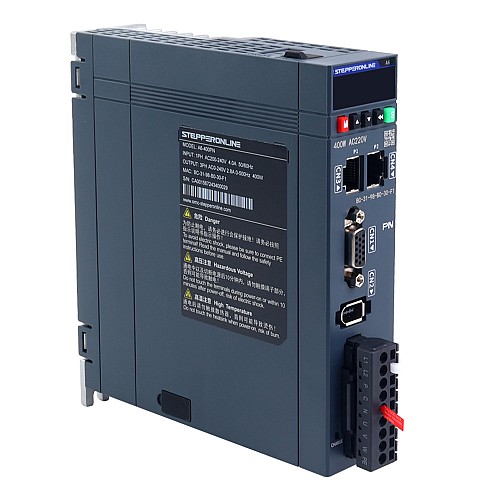 A6 シリーズ 400W PROFINET AC サーボ モーター キット 3000rpm 1.27Nm 17 ビット アブソリュート エンコーダ IP67 - A6-PN400H2A1-M17 | StepperOnline