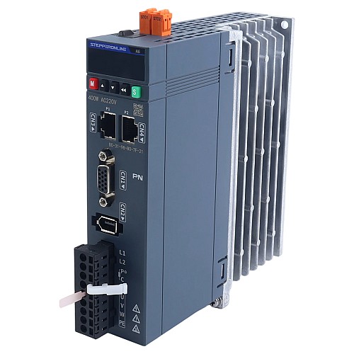 A6シリーズ 400W STO Safe Torque Off PROFINET ACサーボモーターキット 3000rpm 1.27Nm ブレーキ付 17ビット絶対エンコーダー IP67 - A6-PN400H2B1-M17-STO | StepperOnline