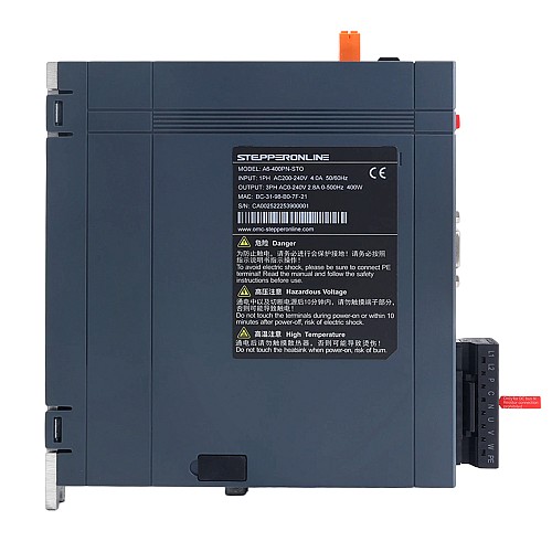 A6シリーズ 400W STO Safe Torque Off PROFINET ACサーボモーターキット 3000rpm 1.27Nm ブレーキ付 17ビット絶対エンコーダー IP67 - A6-PN400H2B1-M17-STO | StepperOnline