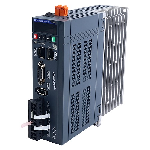 A6シリーズ 750W STO Safe Torque Off EtherCAT ACサーボモーターキット 3000rpm 2.39Nm ブレーキ付 17ビット絶対エンコーダー IP67 - A6-EC750H2B1-M17-STO | StepperOnline