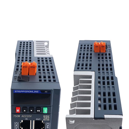 A6シリーズ 750W STO Safe Torque Off EtherCAT ACサーボモーターキット 3000rpm 2.39Nm ブレーキ付 17ビット絶対エンコーダー IP67 - A6-EC750H2B1-M17-STO | StepperOnline