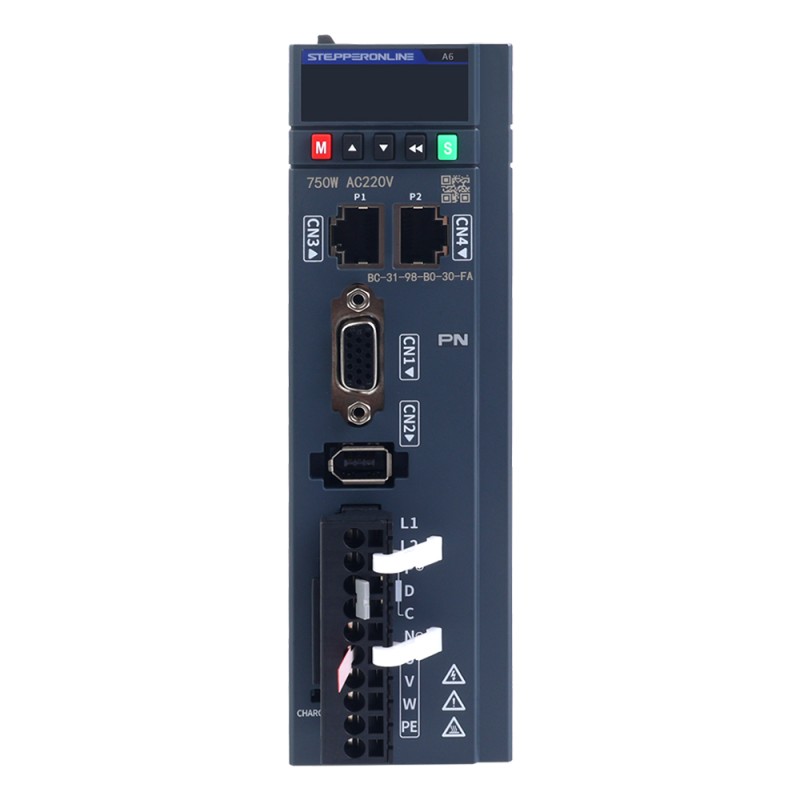 A6 シリーズ 750W PROFINET AC サーボ モーター キット 3000rpm 2.39Nm ブレーキ付き 17 ビット アブソリュート エンコーダー IP67 - A6-PN750H2B1-M17 | StepperOnline