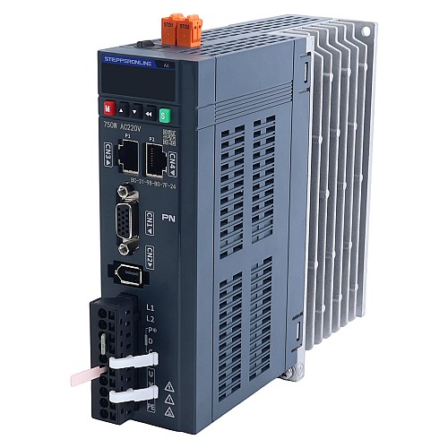 A6シリーズ 750W STO Safe Torque Off PROFINET ACサーボモーターキット 3000rpm 2.39Nm ブレーキ付 17ビット絶対エンコーダー IP67 - A6-PN750H2B1-M17-STO | StepperOnline