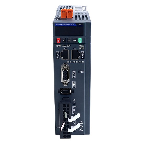 A6シリーズ 750W STO Safe Torque Off PROFINET ACサーボモーターキット 3000rpm 2.39Nm ブレーキ付 17ビット絶対エンコーダー IP67 - A6-PN750H2B1-M17-STO | StepperOnline