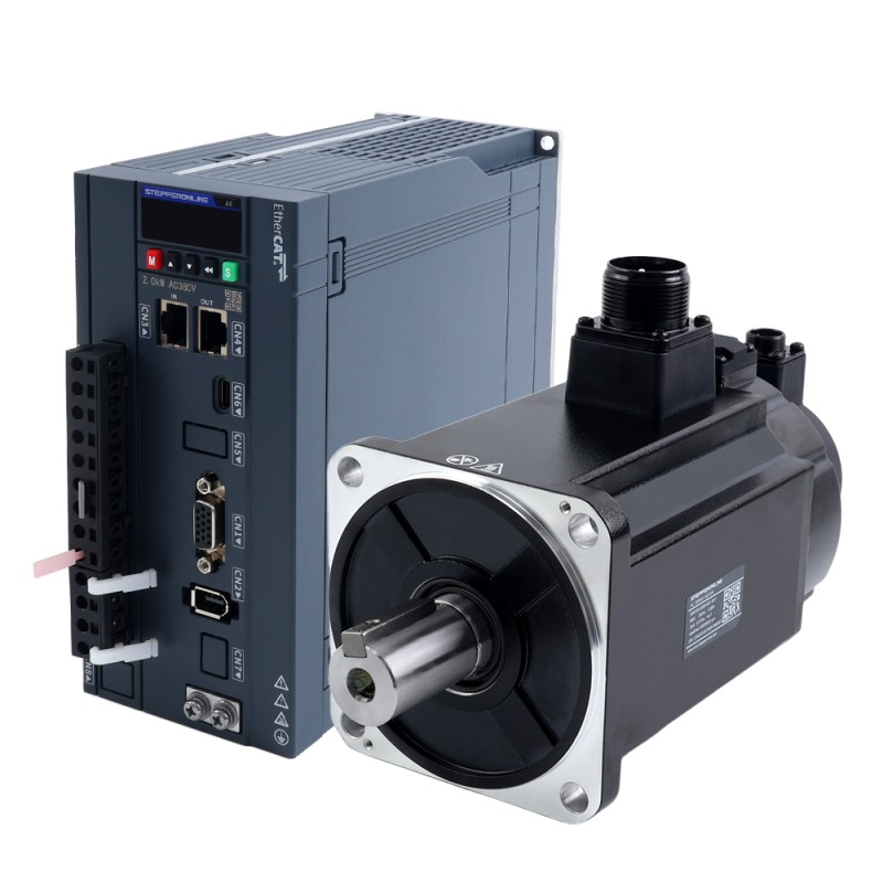 A6シリーズ 2000W EtherCAT ACサーボモーターキット 3000rpm 6.37Nm ブレーキ付き 17ビットアブソリュートエンコーダ IP67 - A6-EC2000H3B1-M17 | StepperOnline
