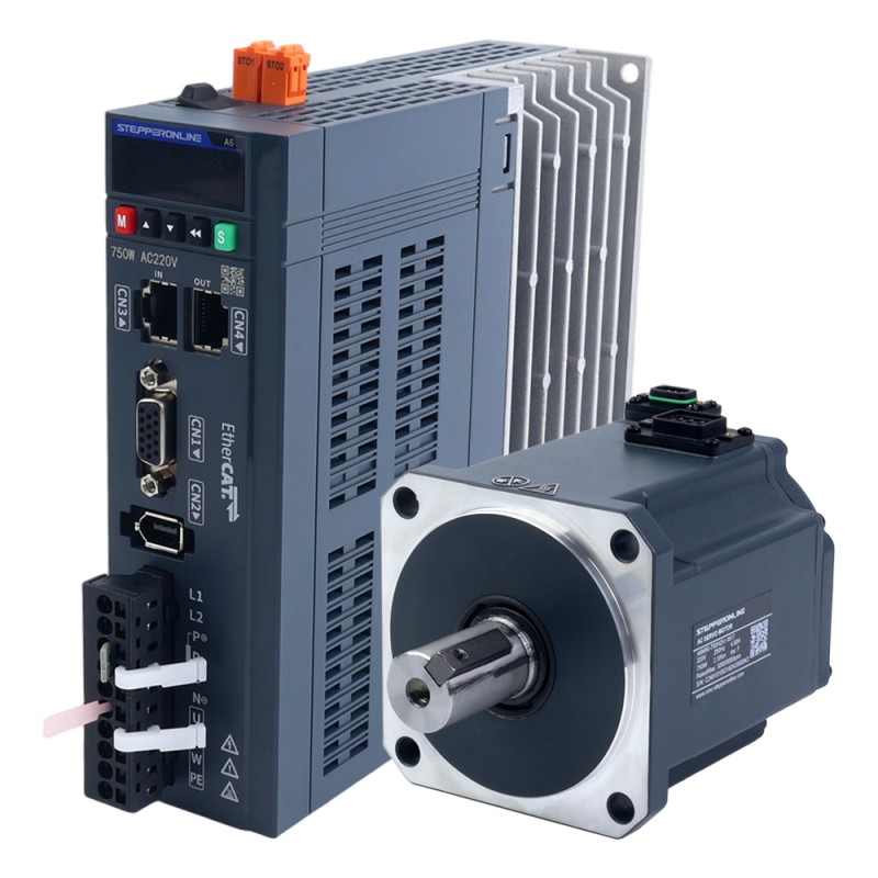 A6シリーズ 750W STO Safe Torque Off EtherCAT ACサーボモーターキット 3000rpm 2.39Nm 17ビット絶対エンコーダー IP67 - A6-EC750H2A1-M17-STO | StepperOnline A6シリーズ 750W STO Safe Torque Off EtherCAT ACサーボモーターキット 3000rpm 2.39Nm 17ビット絶対エンコーダー IP67 - A6-EC750H2A1-M17-STO | StepperOnline